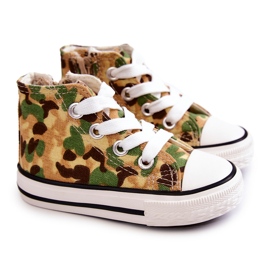 Tênis infantil bege-verde Filemon 1 Tênis infantil bege-verde Filemon 1