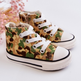 Tênis infantil bege-verde Filemon 2 Tênis infantil bege-verde Filemon 2