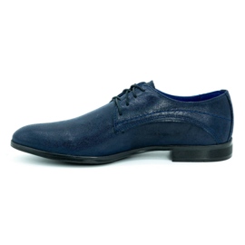 Polbut Sapatos formais de couro masculino C3LAK azul marinho 1