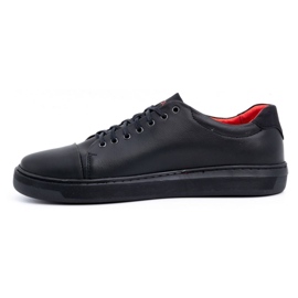 Polbut sapatos de couro de homem 2109 preto 1