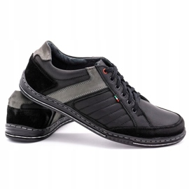 Sapatos de couro masculino Olivier 236GT preto 3