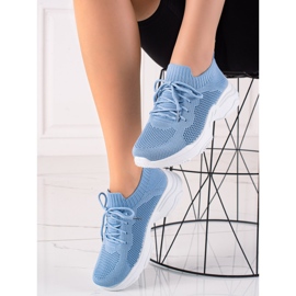 Renda Tênis azuis com cadarço azul 1 Renda Tênis azuis com cadarço azul 1