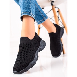 Sweet Shoes Tênis esportivos deslizantes preto 1