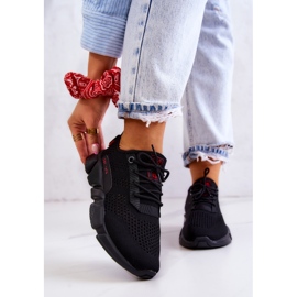 Tênis esportivo feminino Memory Foam Big Star JJ274273 Preto 1