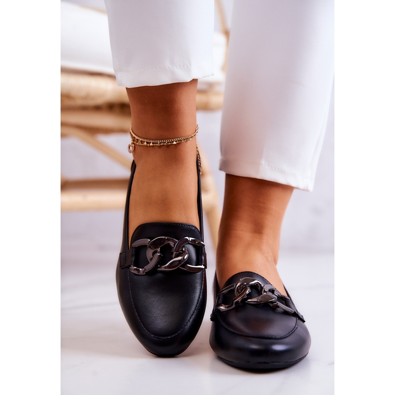 Mocassins femininos Sergio Leone MK739 Preto 2