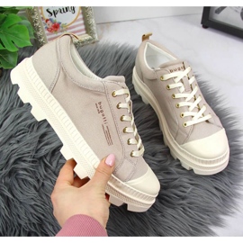 Tênis Bugatti W INT1721 bege na plataforma 1