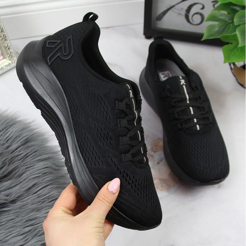 Rieker W 42103-01 tênis esportivo preto 1