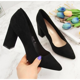 Bombas no poste de camurça Sergio Leone W SK316A preto 1