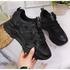 Tênis de cunha Notícias W EU649A preto 1