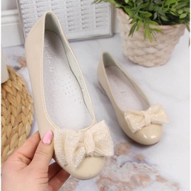 Bailarinas lacadas S. Barski Jr. OLI153B bege 1 Bailarinas lacadas S. Barski Jr. OLI153B bege 1