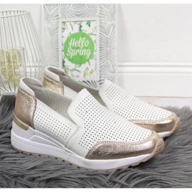 Tênis vazado de couro Filippo W PAW333B branco 2