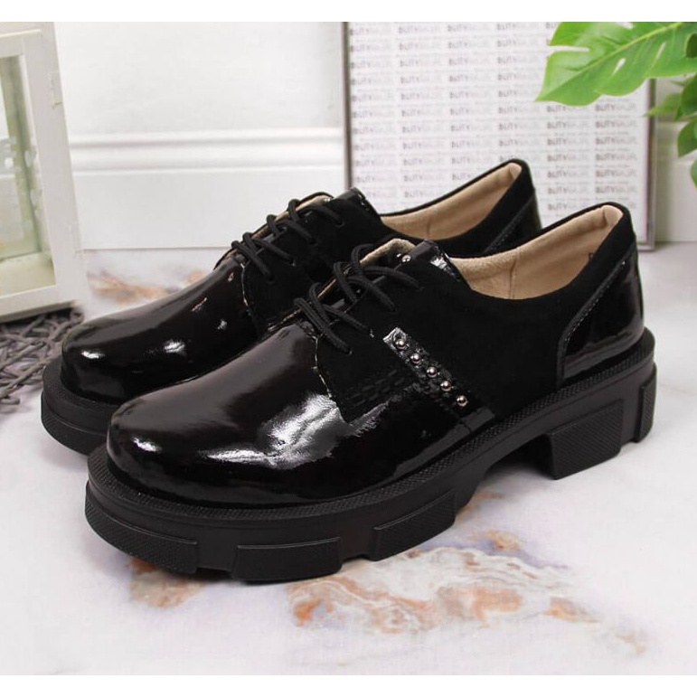Sapatos de couro Filippo W PAW338 preto 2