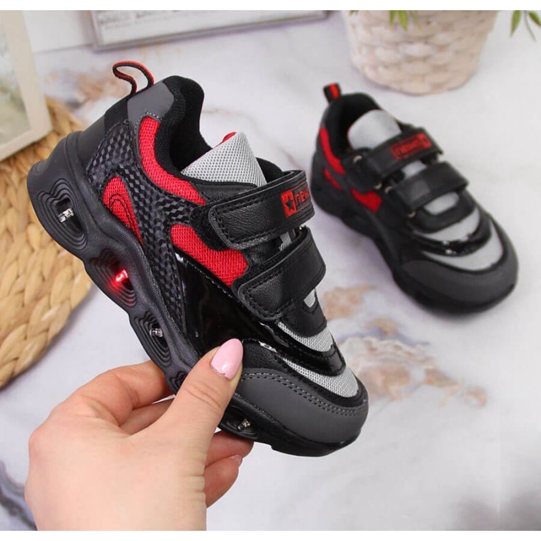 Sapatos sola brilhante News Jr EVE348 preto 1