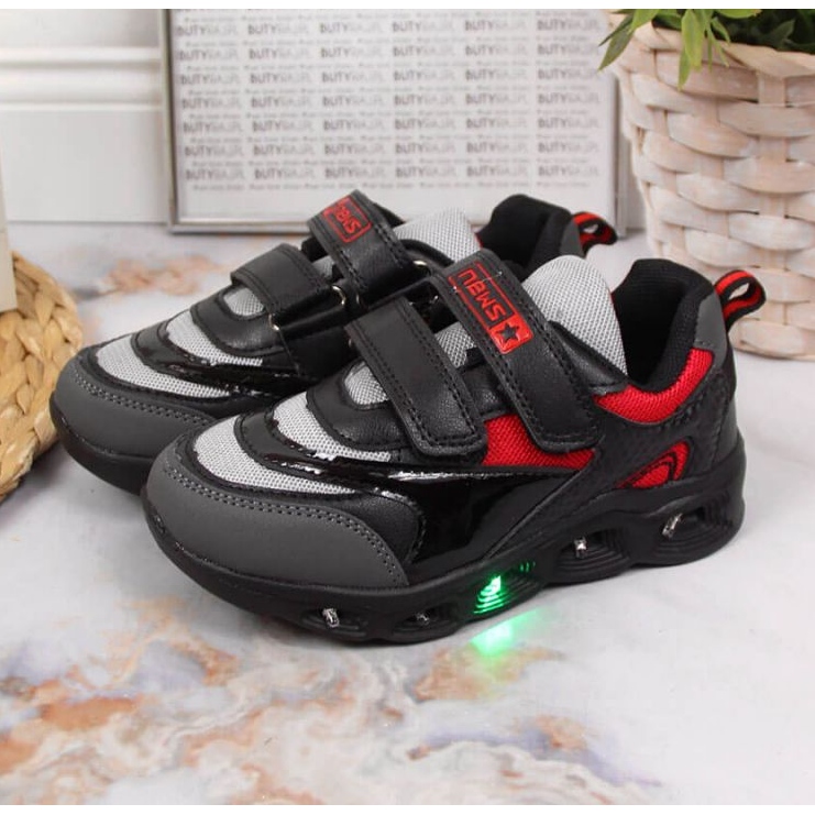 Sapatos sola brilhante News Jr EVE348 preto 2