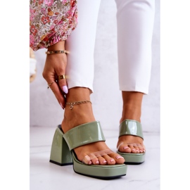 FM1 Chinelos envernizados em uma barra verde de Seattle 2