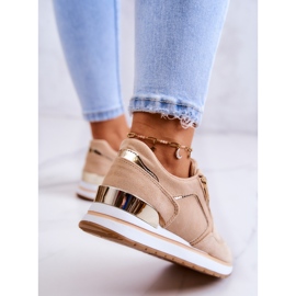 FB2 Sapatos Esportivos de Camurça em uma Plataforma Riverside Bege Escuro 2