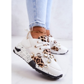 Tênis esportivo feminino Lu Boo Branco Frency 2