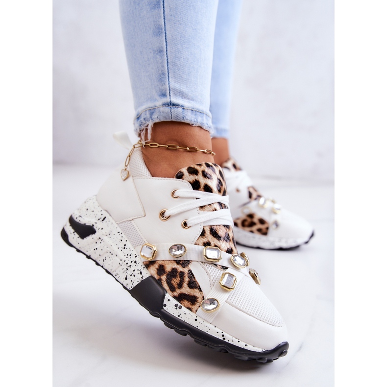 Tênis esportivo feminino Lu Boo Branco Frency 2