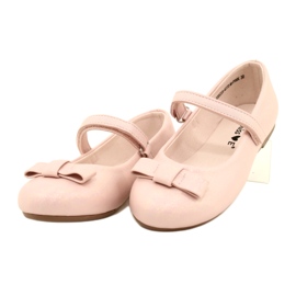 Bailarinas com laço em velcro rosa 2 Bailarinas com laço em velcro rosa 2