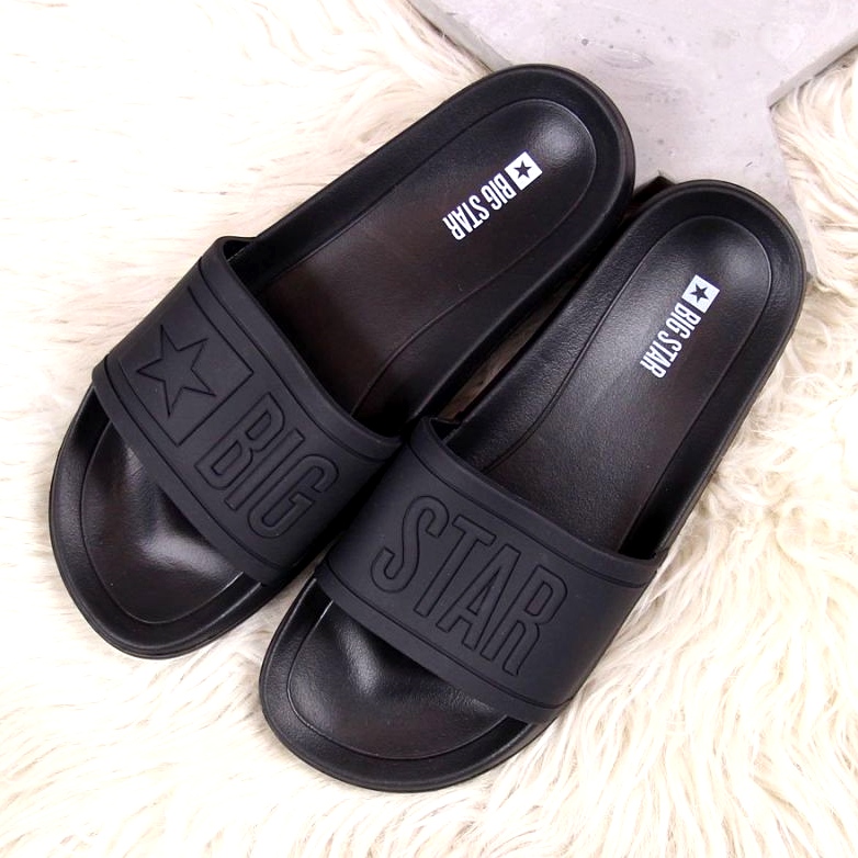 Chinelos femininos Big Star Preto DD274A271 dourado 2