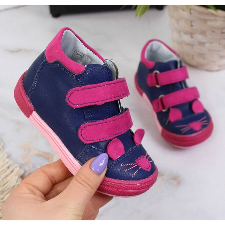 Bota com velcro Kornecki Jr 6776 azul marinho azul-marinho 1