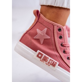 Tênis Clássico de cano alto Big Star JJ274382 Rosa 1