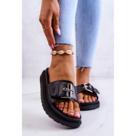 Chinelos Clássicos com Fivela Big Star JJ274A307 Preto 1