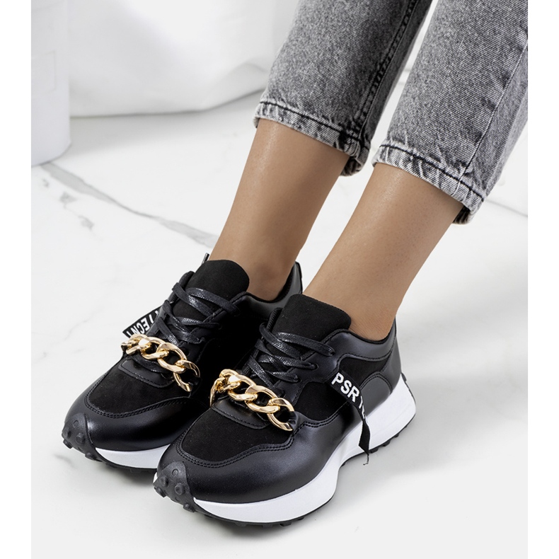 Tênis preto com corrente Samina 1