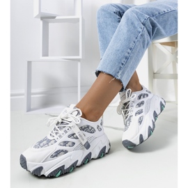 Tênis branco de mulher da Melsen multicolorido 1