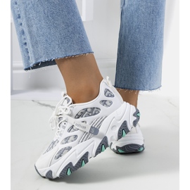 Tênis branco de mulher da Melsen multicolorido 2