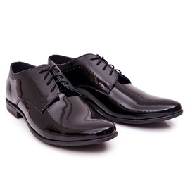 Bednarek Polish Shoes Sapatos elegantes de couro lacado Bednarek 724 preto 4