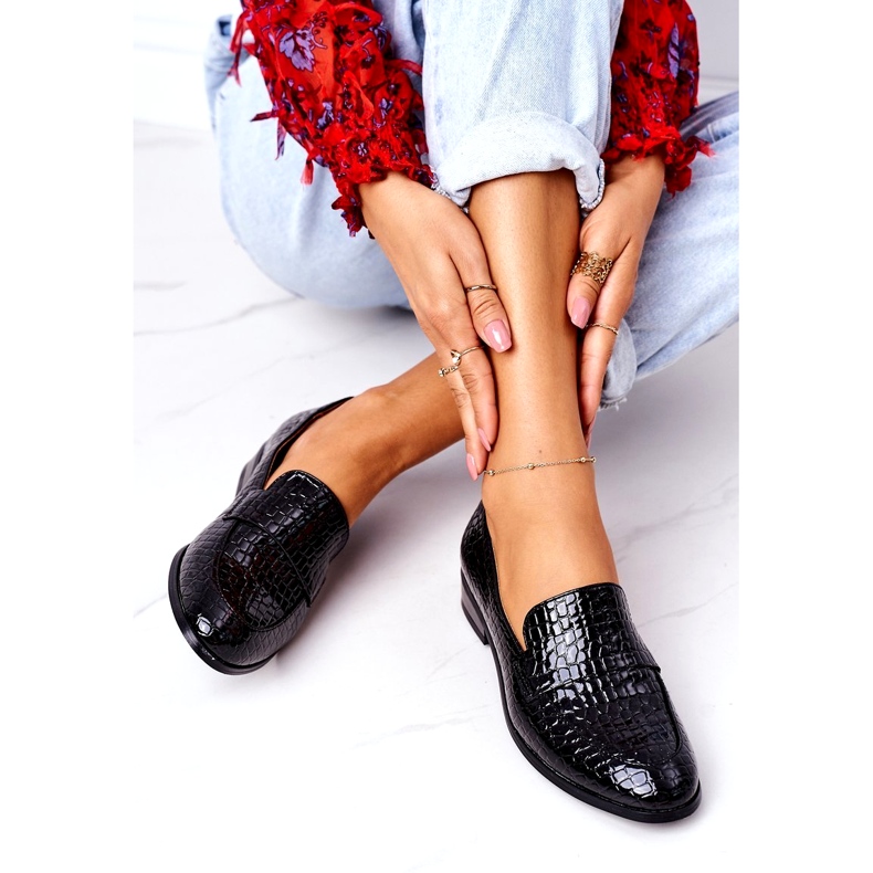 Mocassins Lacados Vinceza 21-10674 Preto 4