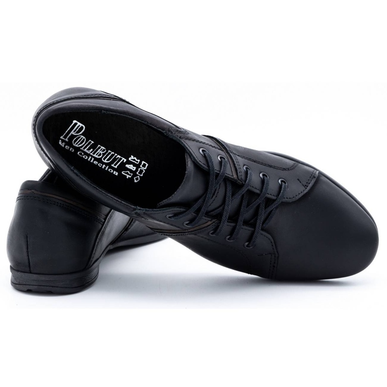 Polbut Sapatos masculinos negros C25 preto 4