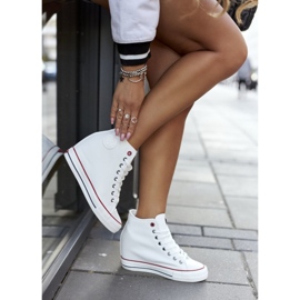 Tênis de couro On Wedge Cross Jeans II2R4024 Branco 2