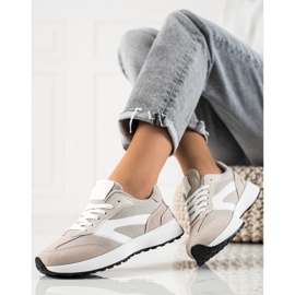 TRENDI Calçados esportivos clássicos bege 2