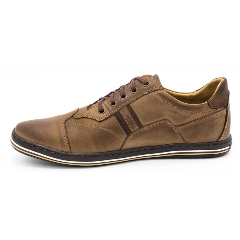 Polbut Sapatos masculinos casuais marrons 1801 castanho 2