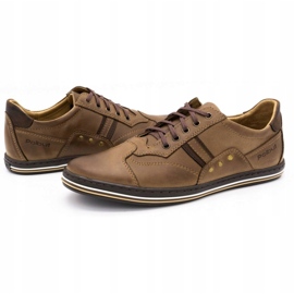 Polbut Sapatos masculinos casuais marrons 1801 castanho 4