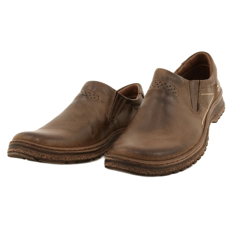 KOMODO 869 sapatos masculinos casuais marrons marrom 3