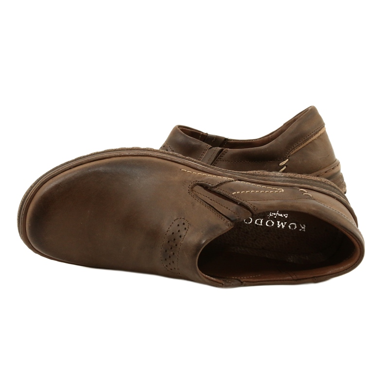KOMODO 869 sapatos masculinos casuais marrons castanho 6