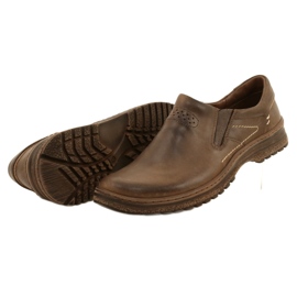KOMODO 869 sapatos masculinos casuais marrons castanho 5