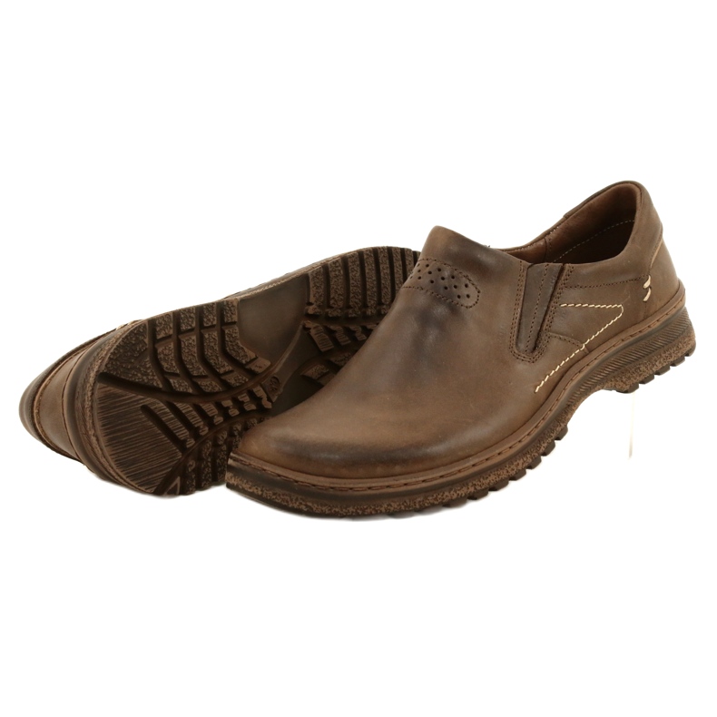 KOMODO 869 sapatos masculinos casuais marrons castanho 5