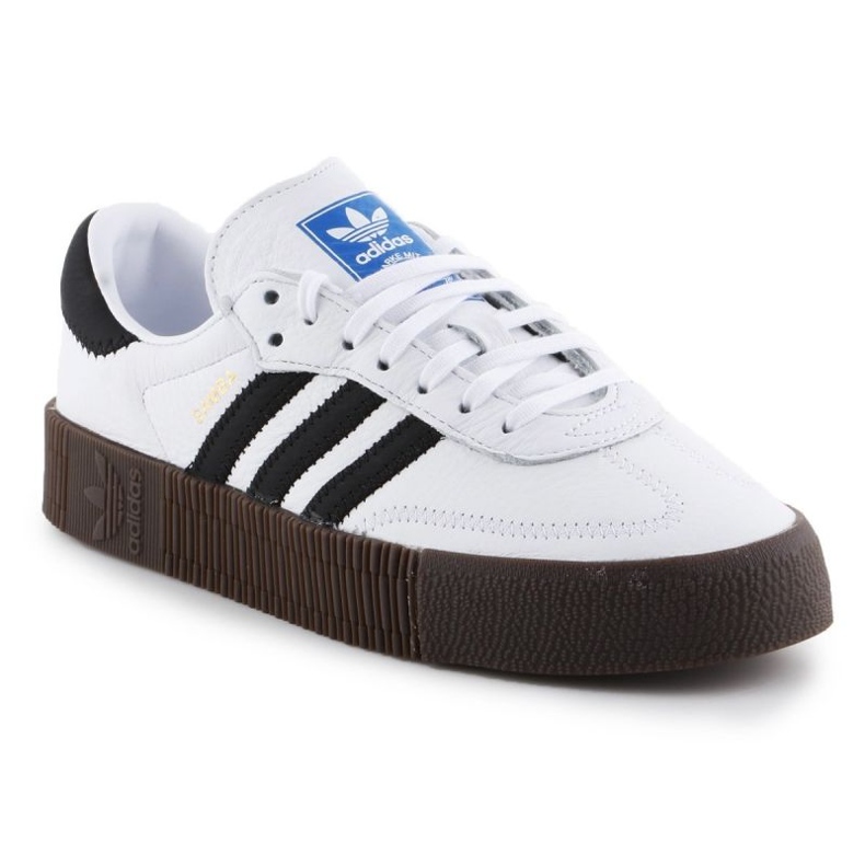 Sapatos Adidas Sambarose W AQ1134 branco preto 1