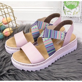 Sandália de borracha roxa Rieker W RKR533 tolet 2