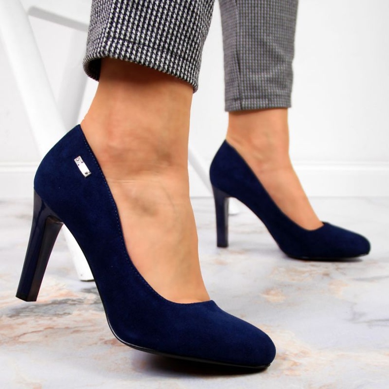 Sapatos de camurça Sergio Leone W SK3AP azul marinho 2