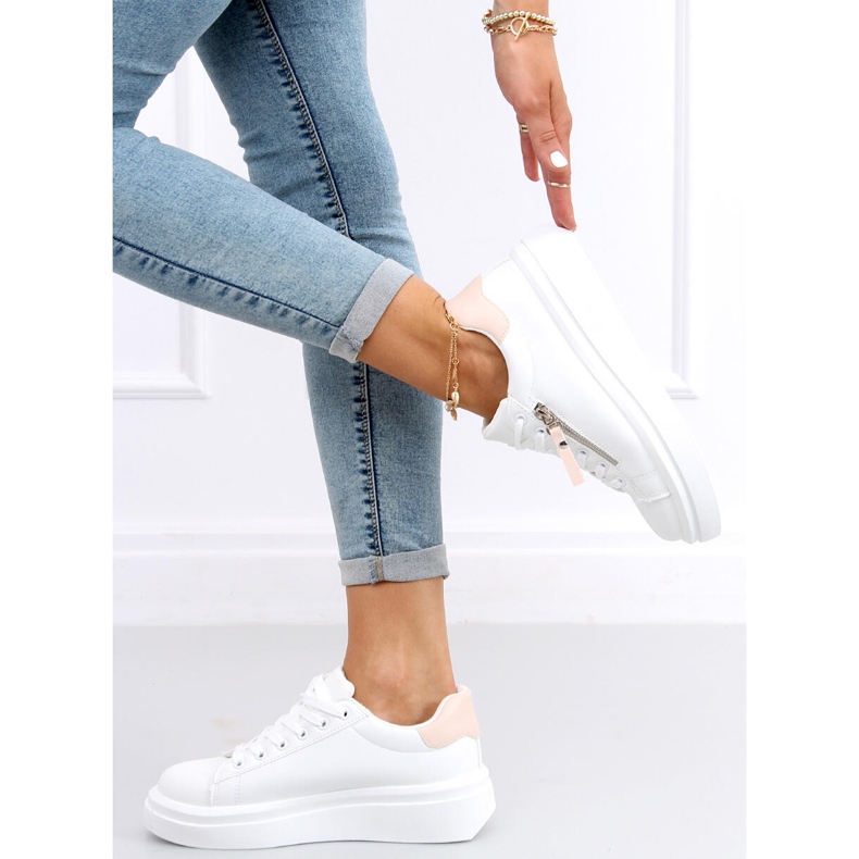 Tênis feminino Lerato BRANCO / ROSA 2