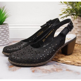 Rieker W RKR531 sandália vazada preta preto 2