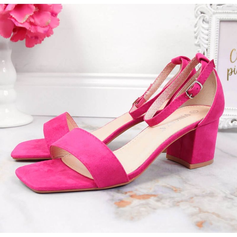 Sandálias no poste de Vinceza W JAN107C rosa 2 Sandálias no poste de Vinceza W JAN107C rosa 2