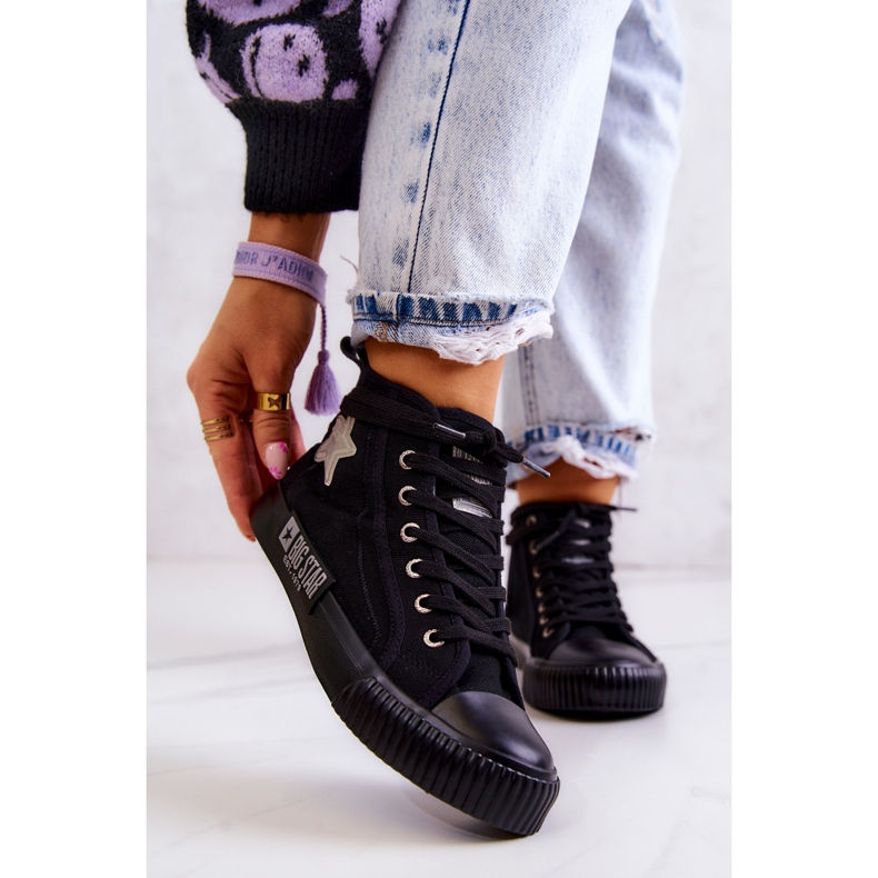 Tênis Alto Clássico Big Star JJ274380 Preto 2