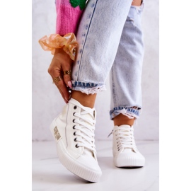 Tênis Clássico de cano alto Big Star JJ274379 Branco 2