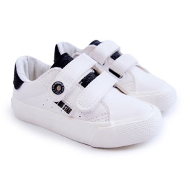 Tênis infantil com velcro Big Star JJ374108 Branco-Preto 1
